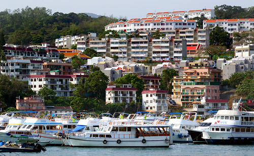 saikung hongkong asia urban boats houses hillside living