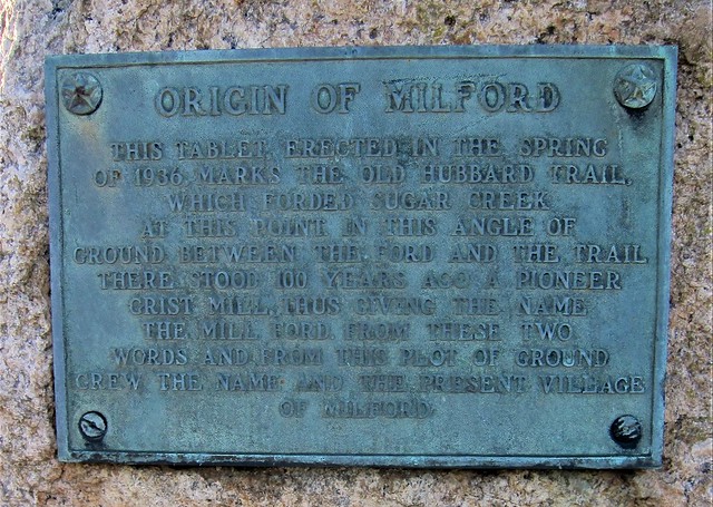 Origin Of Milford Historical Marker ~ Millford, Illinois