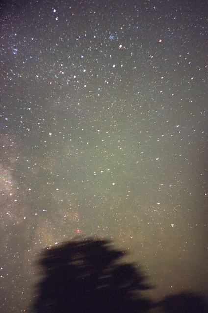 My retro astrophoto. Ophiuchus and comet C/1995 O1 Hale-Bopp on August 8 1996