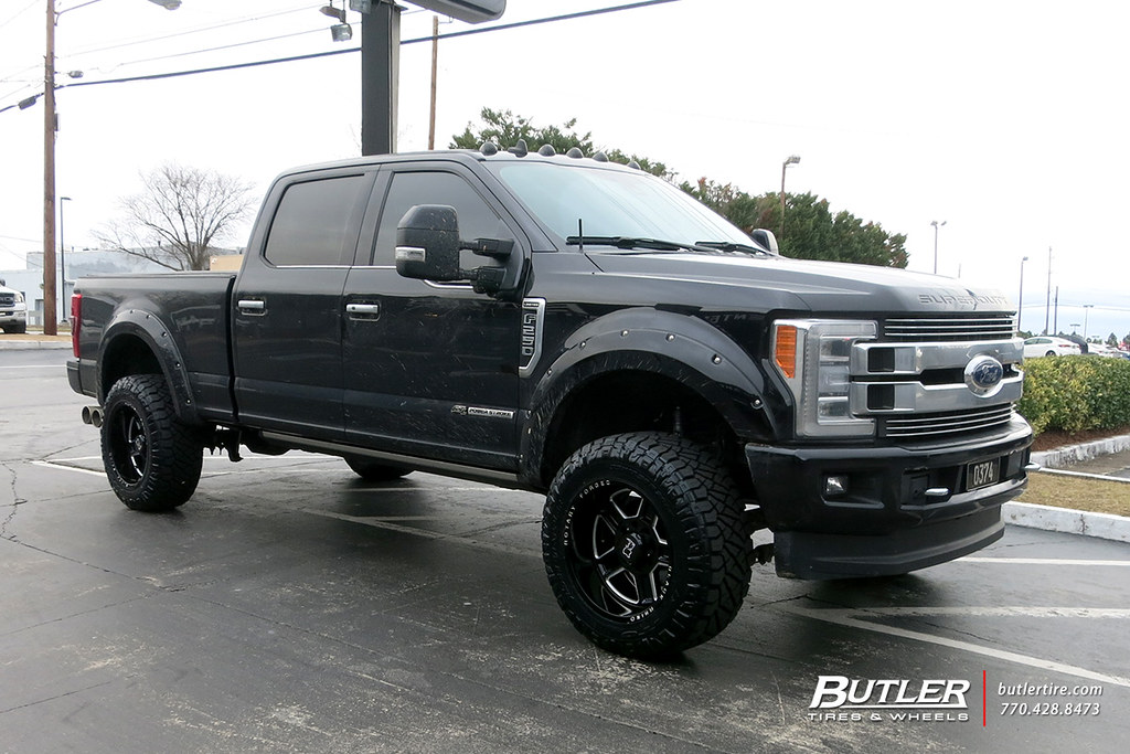 Ford F250 with 20in Black Rhino Canon Wheels and Nitto Ridge Grappler ...