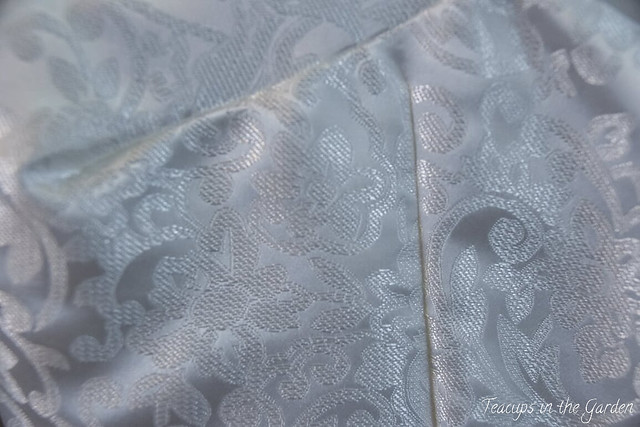 2 Wedding Dress Fabric Closeup