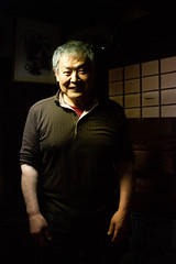 Mr. Murate in his workshop in Tokoname