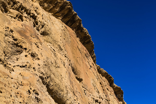 Rock Cliff behind Pueblo Bonito in Chaco Canyon