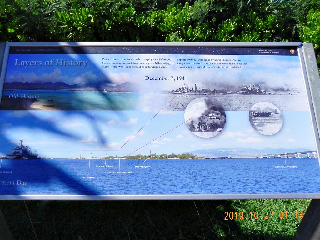 The USS Arizona Anchor and Displays, 27th Oct. 2019 in High Resolution