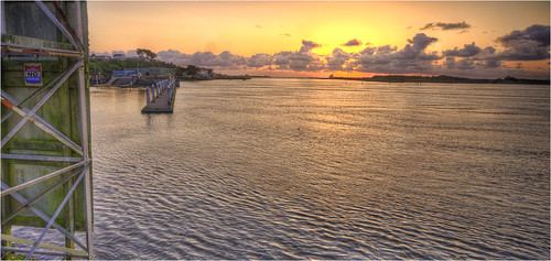 Bandon, Oregon / Boardwalk Sunset Bandon Oregon May 2012 by PNWIslandguy, Photomatix Pro Tone Mapped, Topaz Adjust and Photoshop processed. 