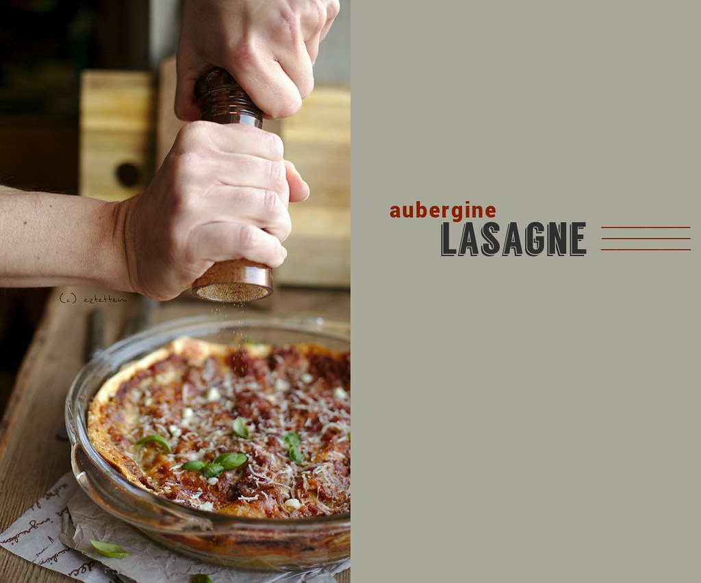 aubergine lasagne