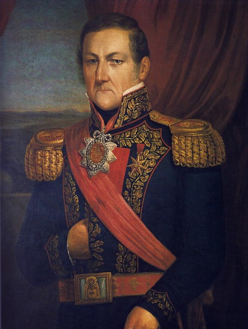 Juan Manuel de Rosas, nacido como Juan Manuel José Domingo Ortiz de Rozas y López de Osornio retrato hecho por Fernando García del Molino