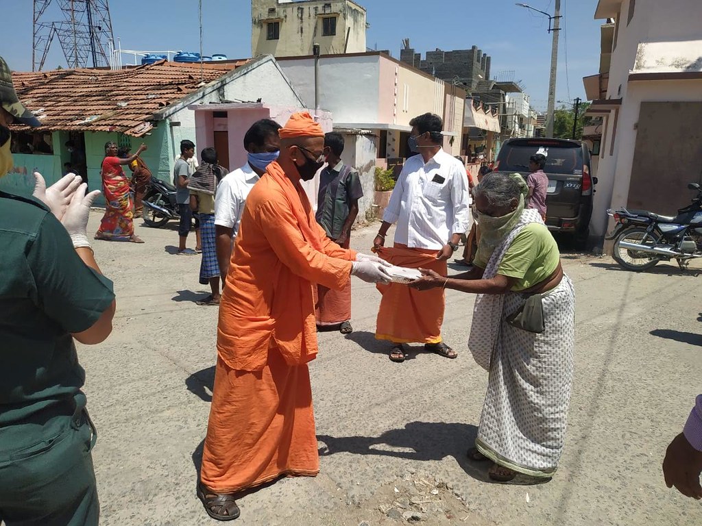 COVID-19 Relief Services by Ramakrishna Mission Vidyalaya, Coimbatore