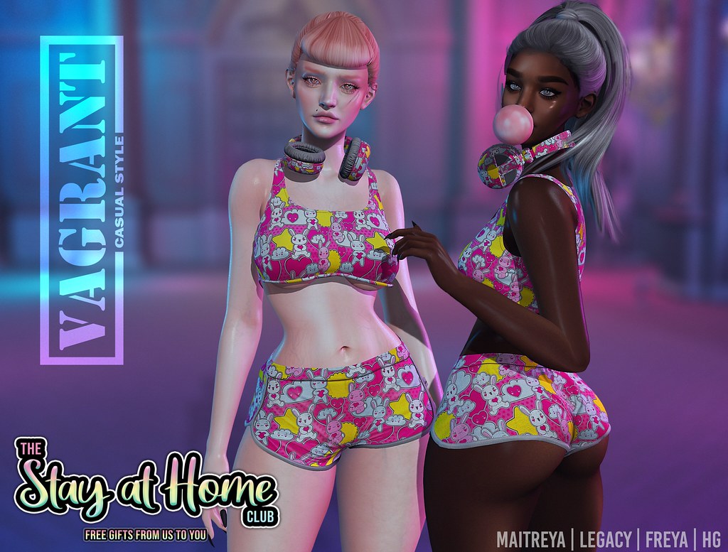 -[ vagrant ]- Allison Headphones, Top, Shorts – Special Edition – Gift @The Stay at Home Club
