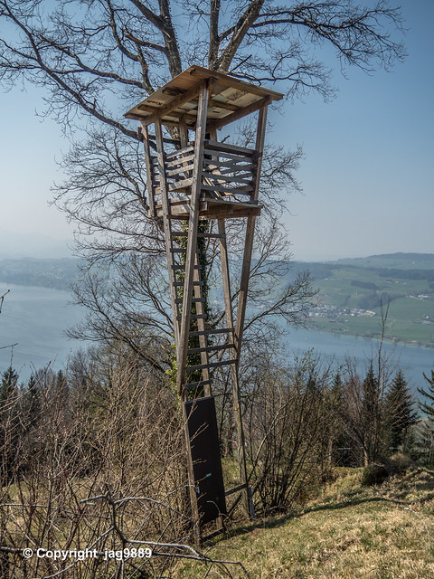 Wooden Hunting Lookout Tower, Greppen, Canton of Lucerne, Switzerland