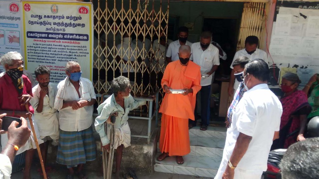 COVID-19 Relief Services by Ramakrishna Mission Vidyalaya, Coimbatore