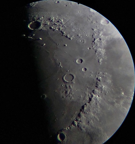 Moon Apr 1st 2020, sunrising over Palus Putredinis by Lucca Vanoni Ruggiero, Image taken with a SkyWatcher 70mm SK707AZ2 + Barlow 3X + 10mm lens (210x).
Edited with Photofiltre