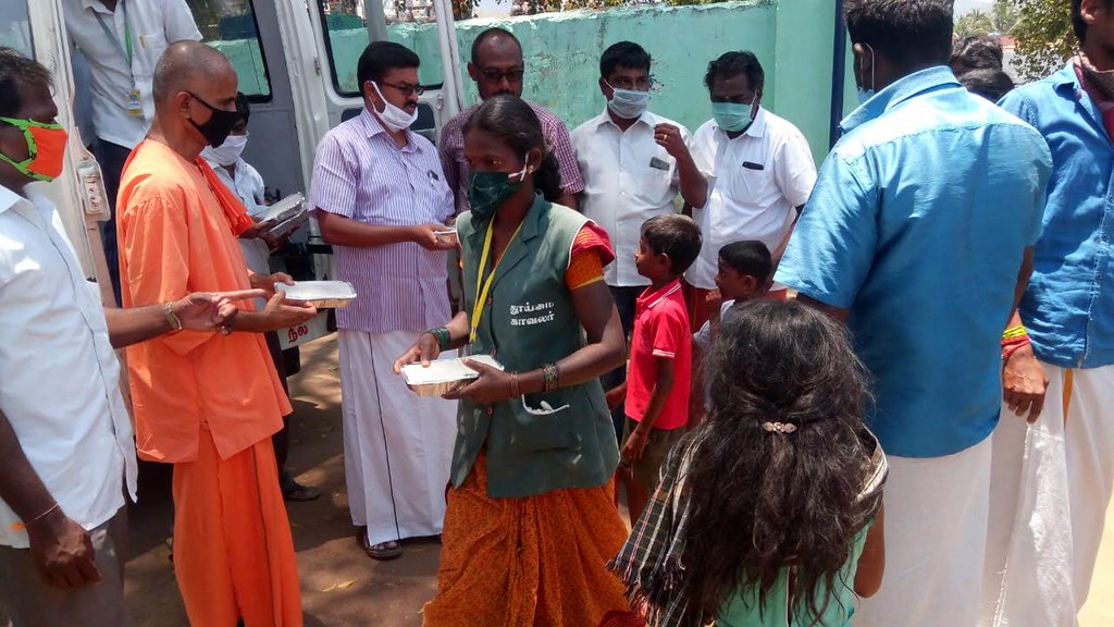 COVID-19 Relief, Ramakrishna Mission, Coimbatore, 1 Apr 2020 (12)