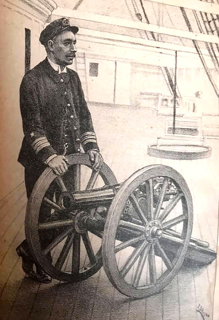 Carlos Moraga Zuzarte,  comandante en Jefe de la Escuadra fiel a Balmaceda 1891