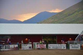 Sunset Over The Jackson Hole Rodeo
