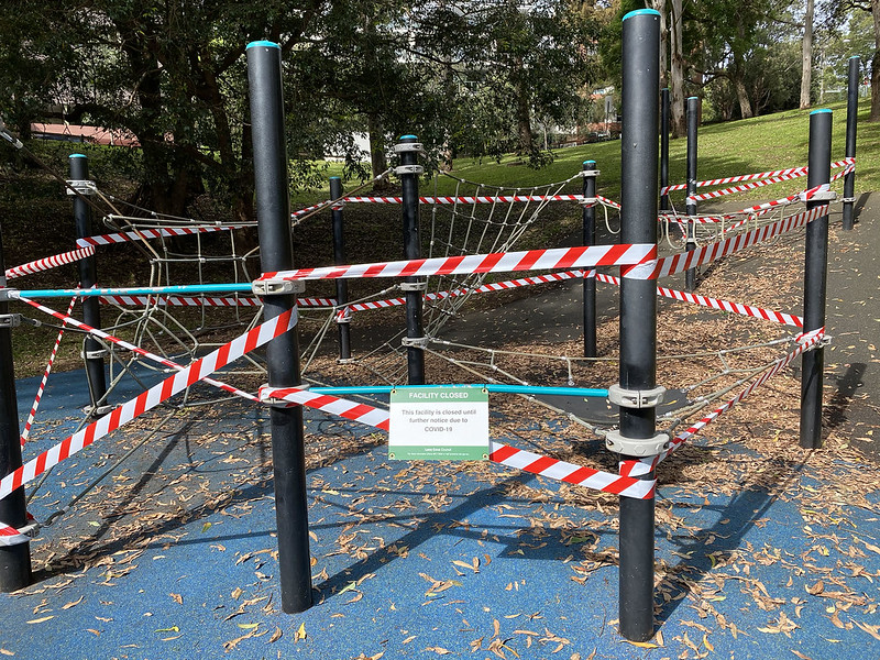 Playground closed due to COVID-19