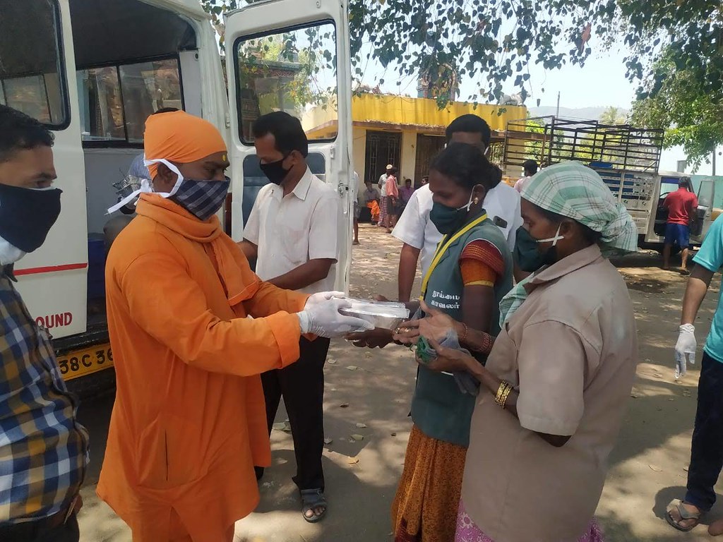 COVID-19 Relief Services by Ramakrishna Mission Vidyalaya, Coimbatore, 2 Apr 2020