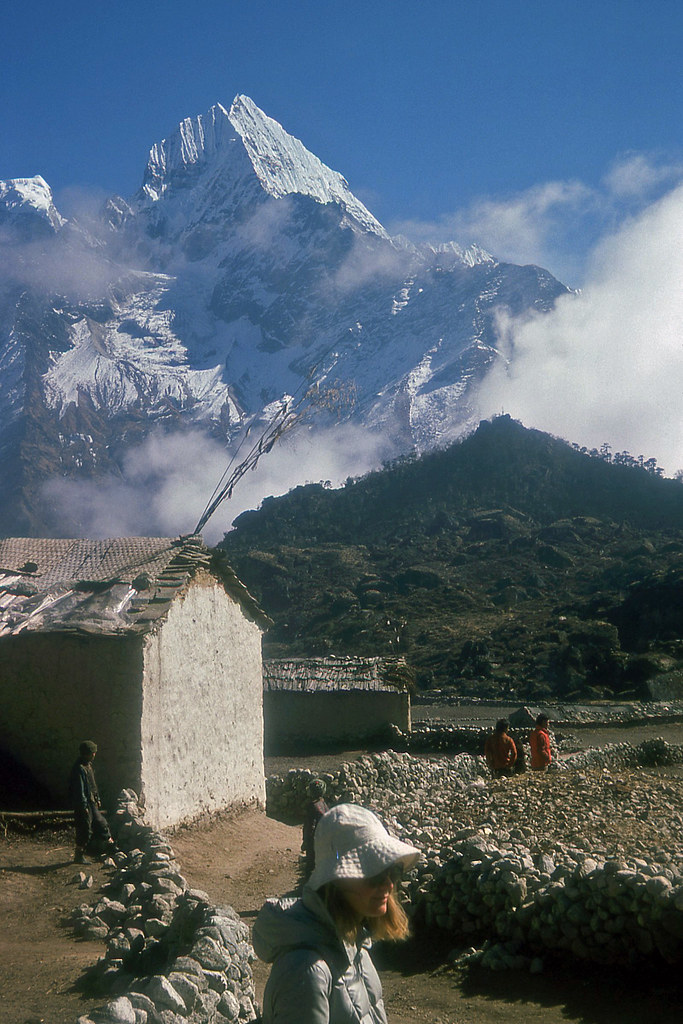Road (trail) to Everest: Thamserku, Nepal 1977 (No.8 in a series)