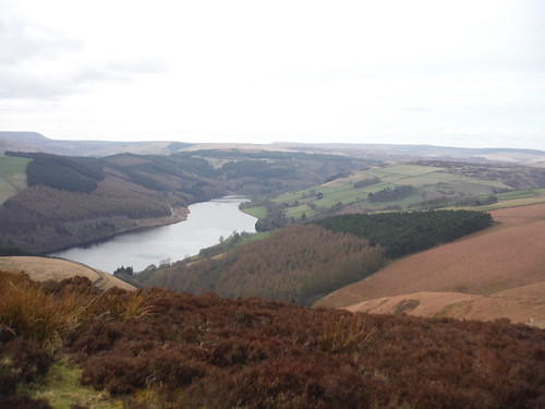 Upper Part of Ladybower Reservoir and Views towards Bleaklow SWC Walk 360 - Hathersage to Bamford (via Bamford and Hordron Edges