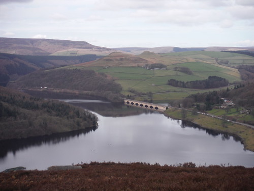 Ladybower Reservoir, Crook Hill, Kinder Scout SWC Walk 360 - Hathersage to Bamford (via Bamford and Hordron Edges