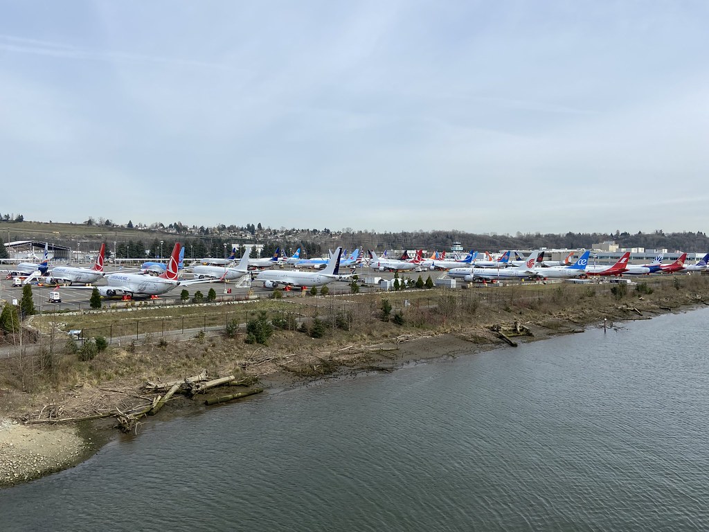 King County/Boeing Field view, King County/Boeing Field 17th March 2020