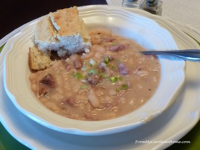Ham and Bean Soup at FromMyCarolinaHome.com