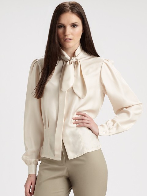 raoul-taupe-tie-neck-silk-blouse-product-1-2603361-6208341… | Flickr
