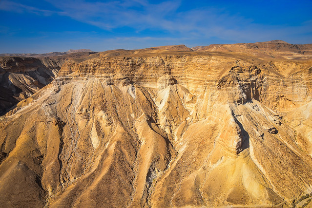 Canyons in the Judaean Desert Masada Israel
