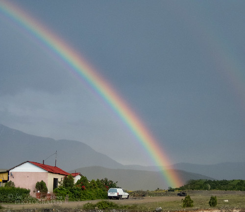 europe kosovo albania kukes kukëscounty weather rainbow doublerainbow