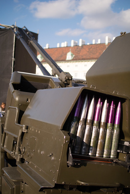 Projectiles of a modern anti aircraft gun