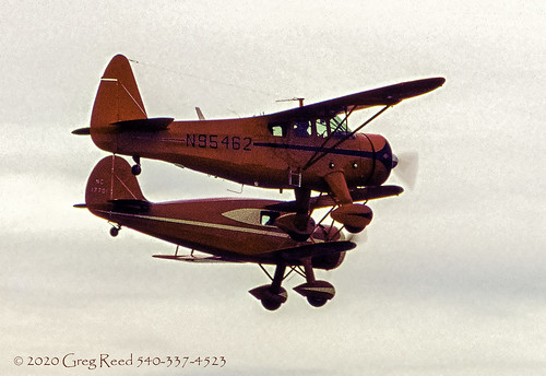howarddga wacocustomcabin aircraft formation flight aviation antiqueairplaneassociation antique airplane red flyin