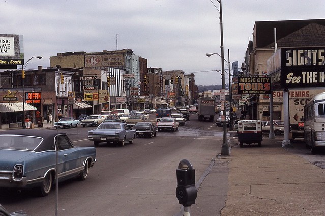 Nashville street scene, 1972