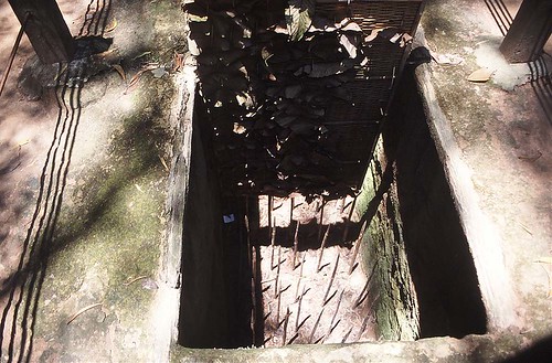 Pitfall trap with punji sticks, Cu-Chi Tunnels, near Saigon, Vietnam | by inyathi