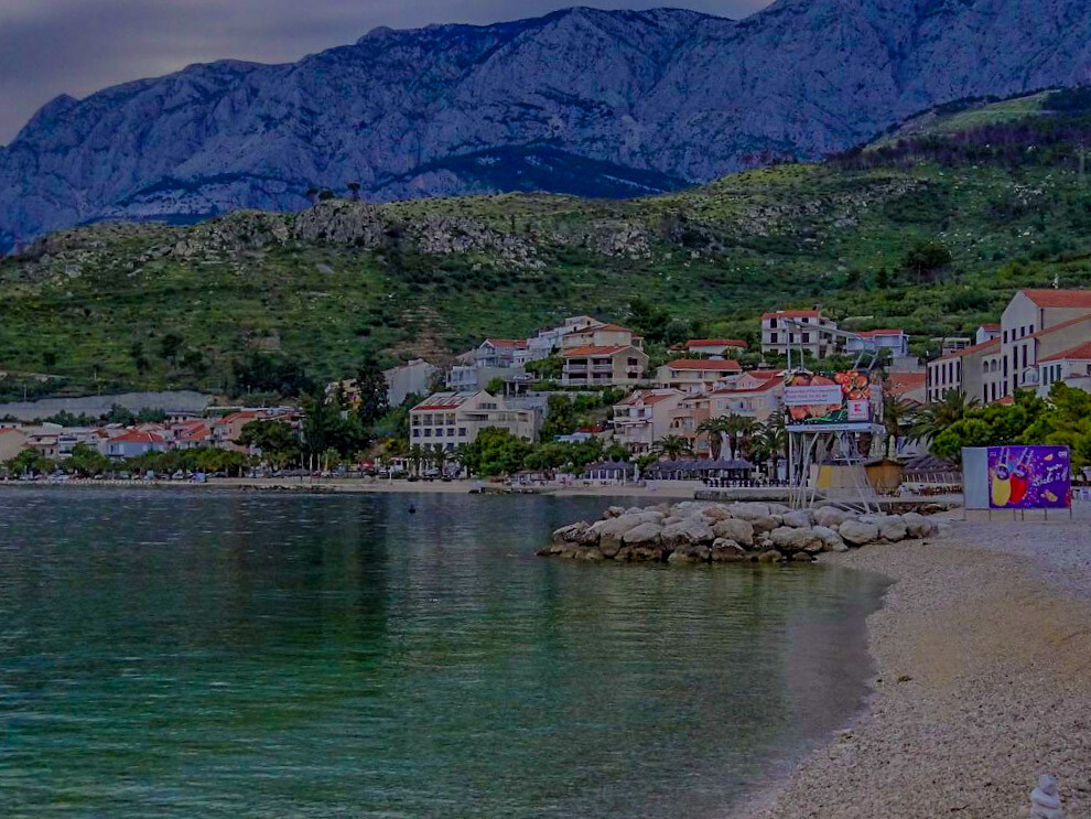 A coastline shot in Crikvenica, Croatia.