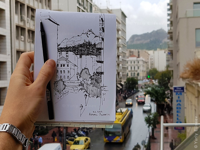 Sketching in Athens