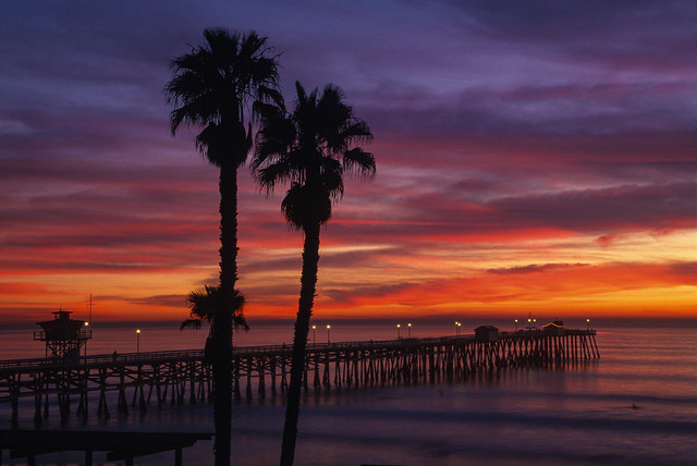 San Clemente, California: Pier Bowl Sunset No.2