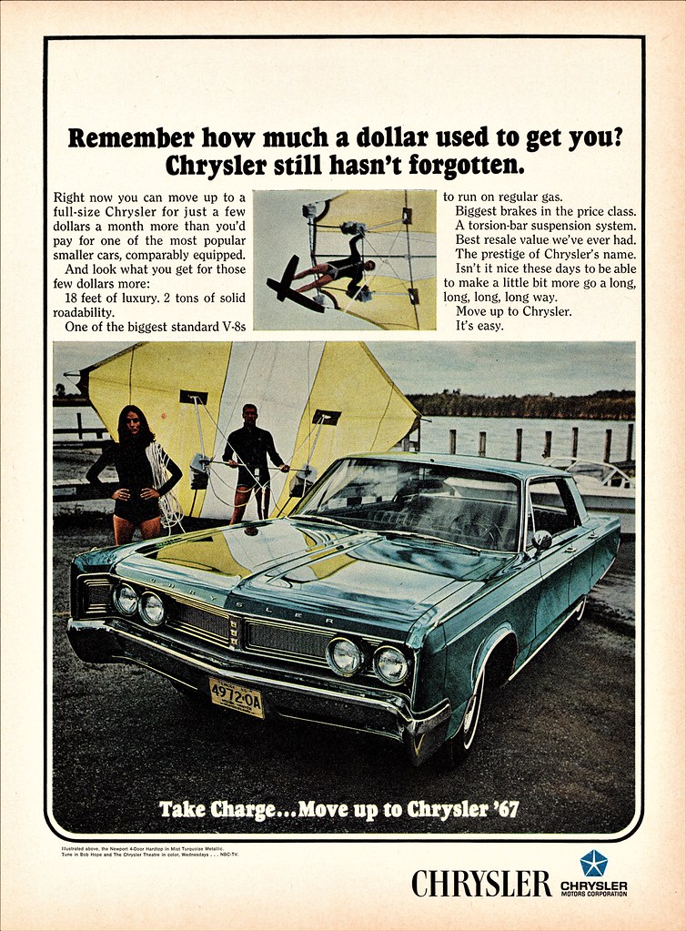 1967 Chrysler Newport Custom 2 door Hardtop Postcard  67 O'Leary St Ann MO
