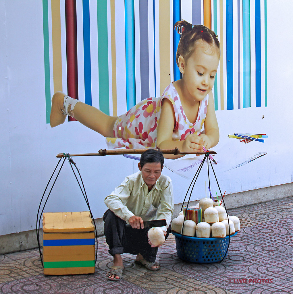 baby & coconut seller