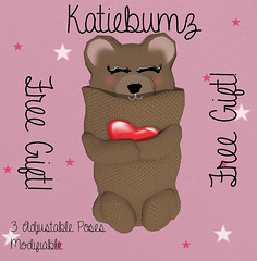 Teddy Bear Sleeping Bag ~ Free in the group AND at the Store!