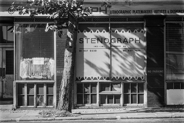 Stenograph, Roseberry Ave, Clerkenwell, Islington 86-9n-55_2400