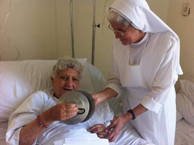 الأم أمال الكاتدرائية في المستشفى  - تصوير الأستاذ مينا فؤاد