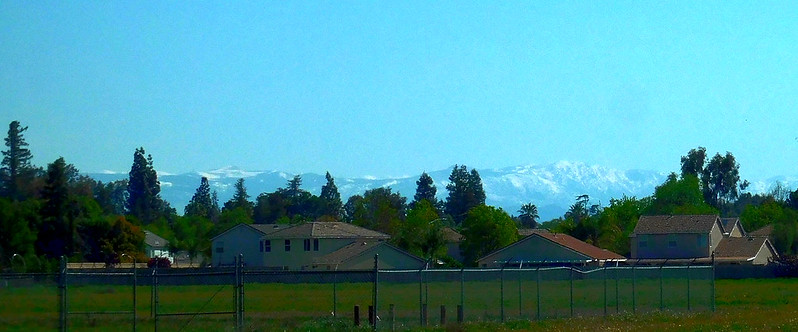 View of the Sierras from Fresno 1
