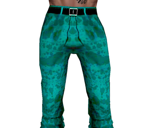 Teal Pants and Boots (M)