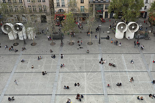 Paris - Pompidou view below