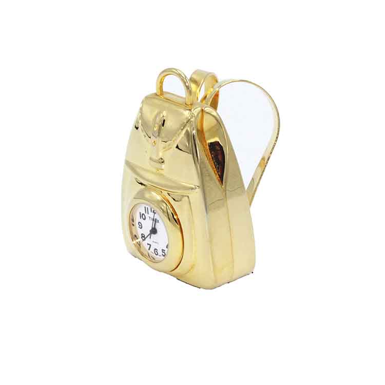 Timex Collectible Backpack Brass Mini-Clock