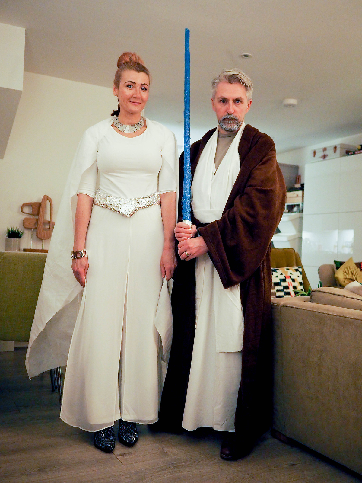 Star Wars Fancy Dress Party for Two (Costumes on a Budget): Princess Leia and Obi Wan Kenobi | Not Dressed As Lamb