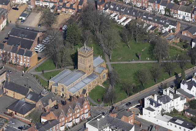 Church of St Giles - Northampton aerial image