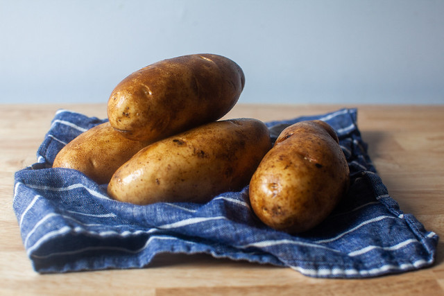 a few potatoes
