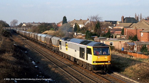 britishrail coalsector class60 60090 quinag diesel freight staveley derbyshire train railway locomotive railroad