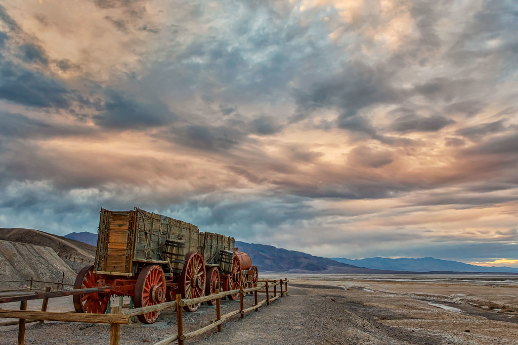 Twenty Mule Team Wagons | On display in Death Valley is a co… | Flickr